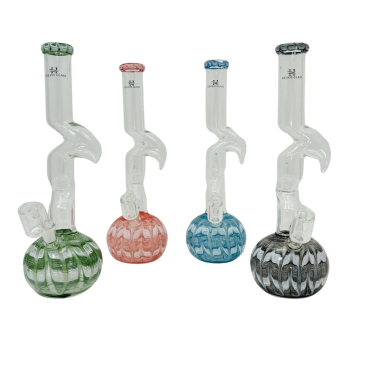Helios Glass - Raked Vase Waterpipe
