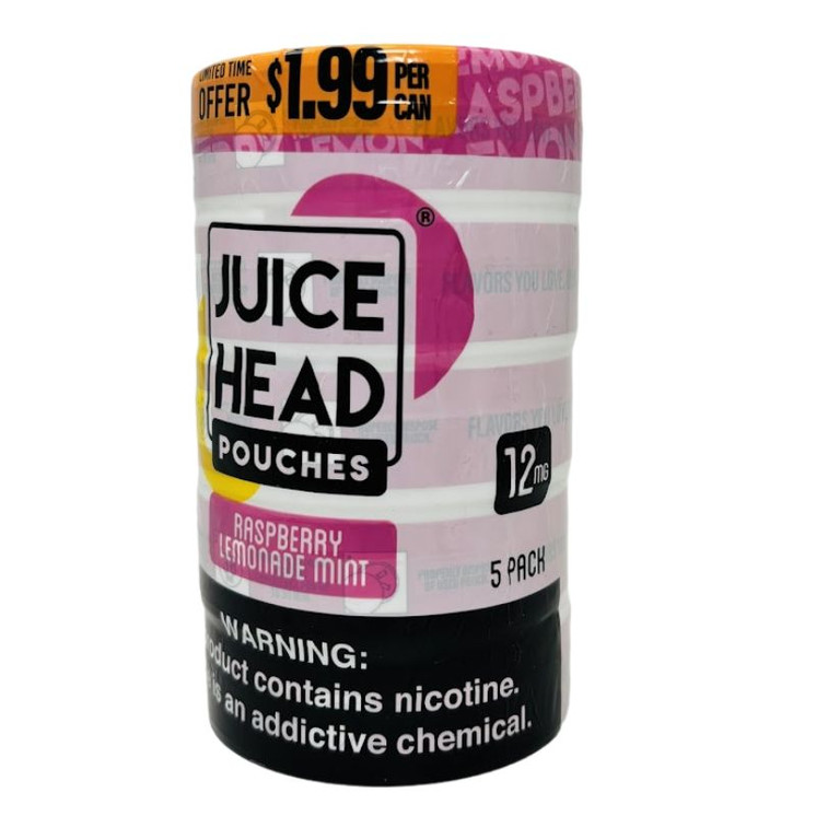 Juice Head Pouches - 5 Pieces Per Pack - $1.99 Per Can
