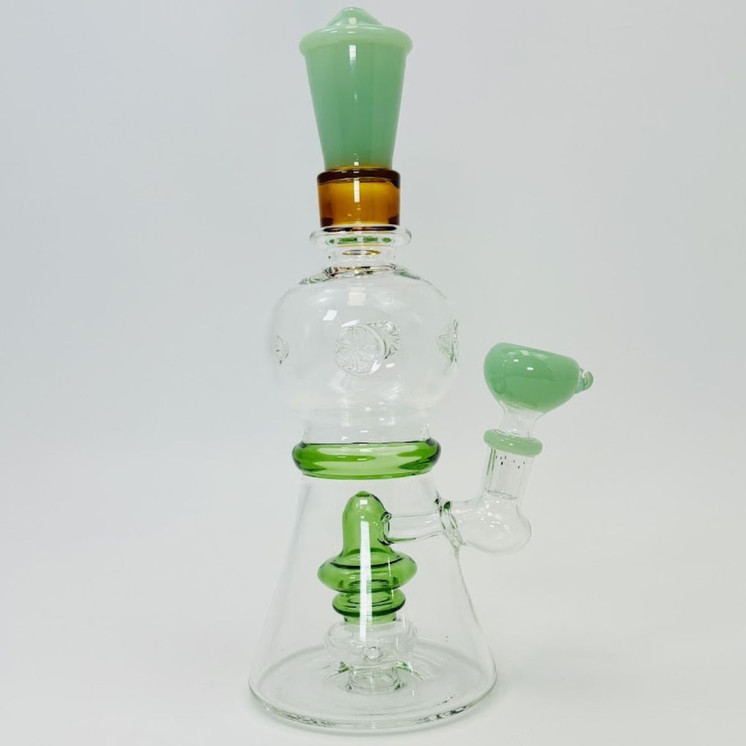 Waterpipe Beaker With UFO Perc - 10 Inches - RH-245