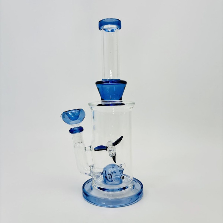 Elephant Waterpipe and Propeller Perc - 11 Inches - RH-226
