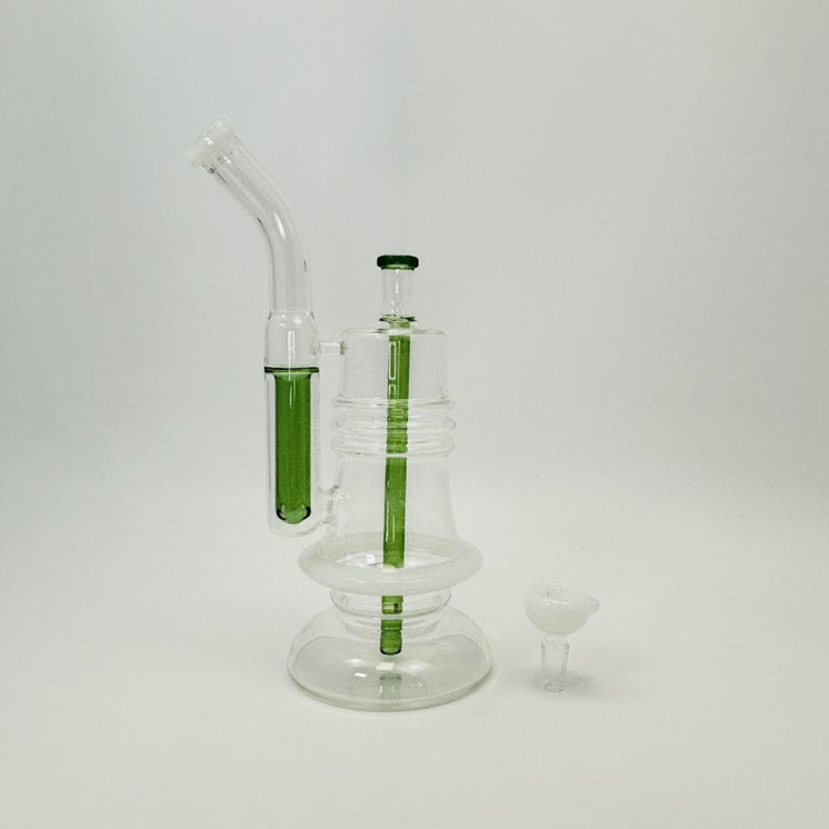 Waterpipe Bell With Inline and Ash Catcher Perc - 11.5 Inches - RH-246