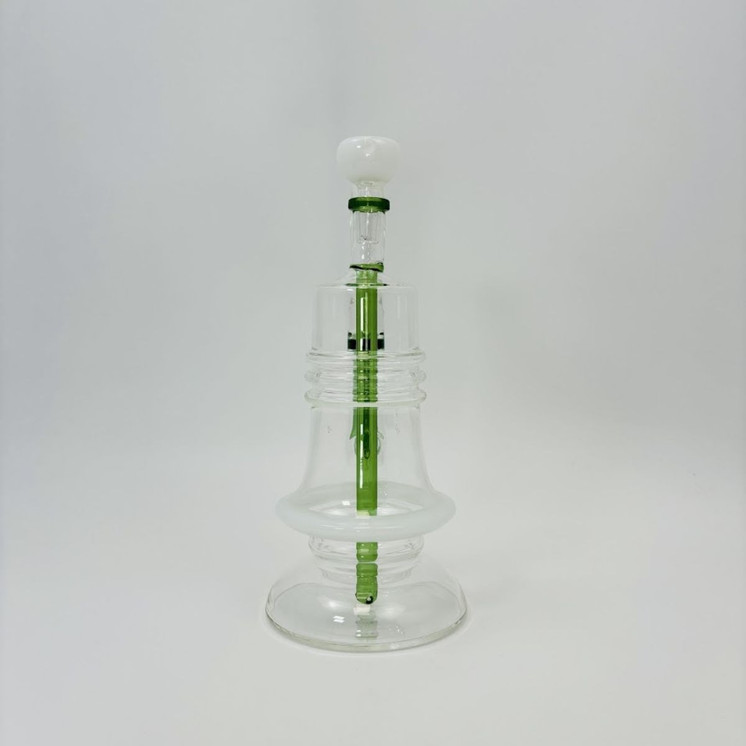 Waterpipe Bell With Inline and Ash Catcher Perc - 11.5 Inches - RH-246