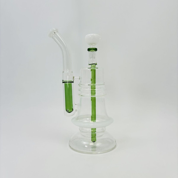 Waterpipe Bell With Inline and Ash Catcher Perc - 11.5 Inches - RH-246