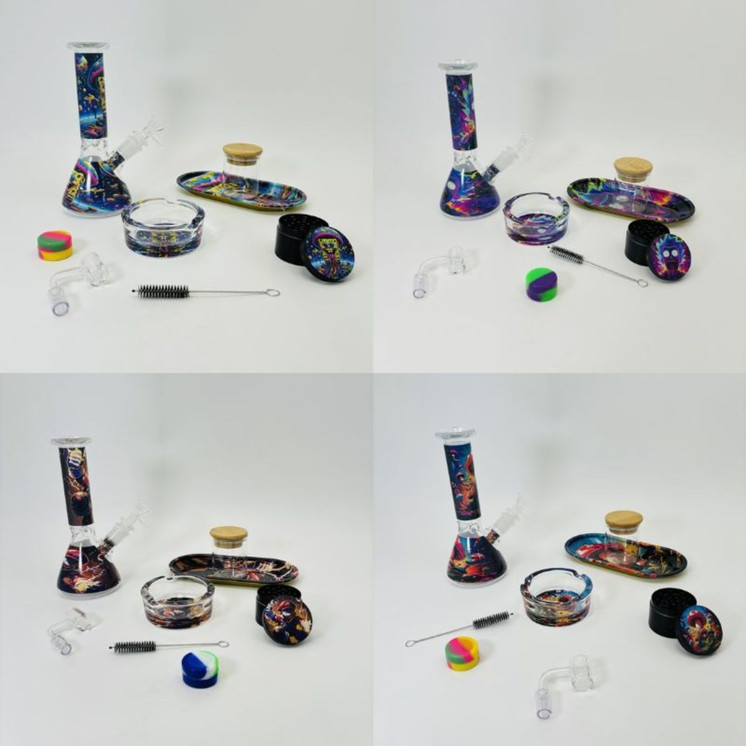 Smoking Kit Waterpipe - 8 Inches - 11 Pieces Per Pack