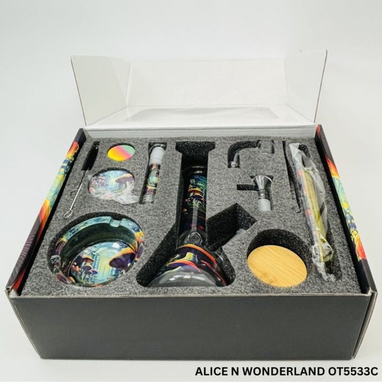 Smoking Kit Waterpipe - 8 Inches - 11 Pieces Per Pack