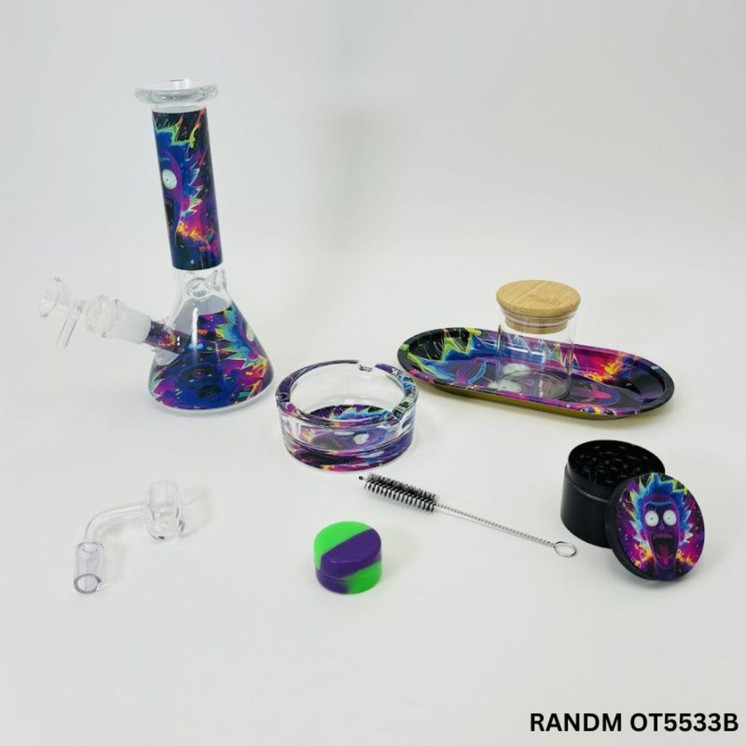 Smoking Kit Waterpipe - 8 Inches - 11 Pieces Per Pack