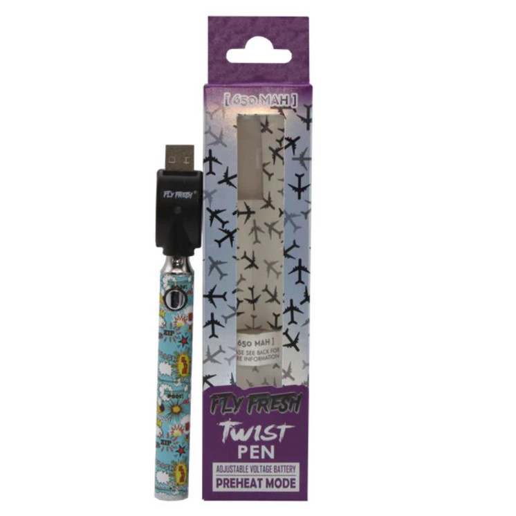 Fly Fresh - Twist Battery 650mah Retro or Hipster - Price Per Piece