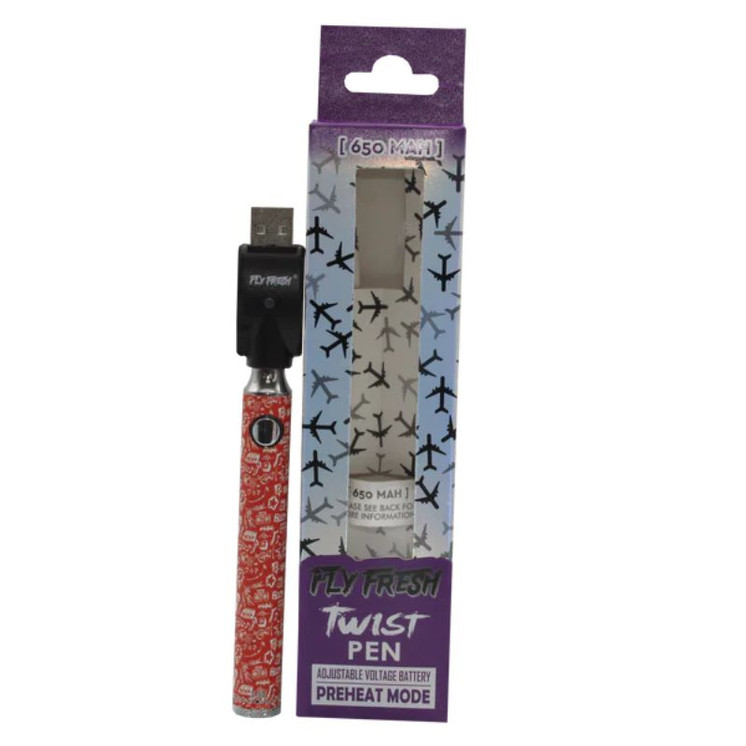 Fly Fresh - Twist Battery 650mah Retro or Hipster - Price Per Piece