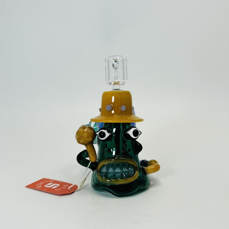 Silo Glass - Snail King Waterpipe - 6 Inches (SILO-123)