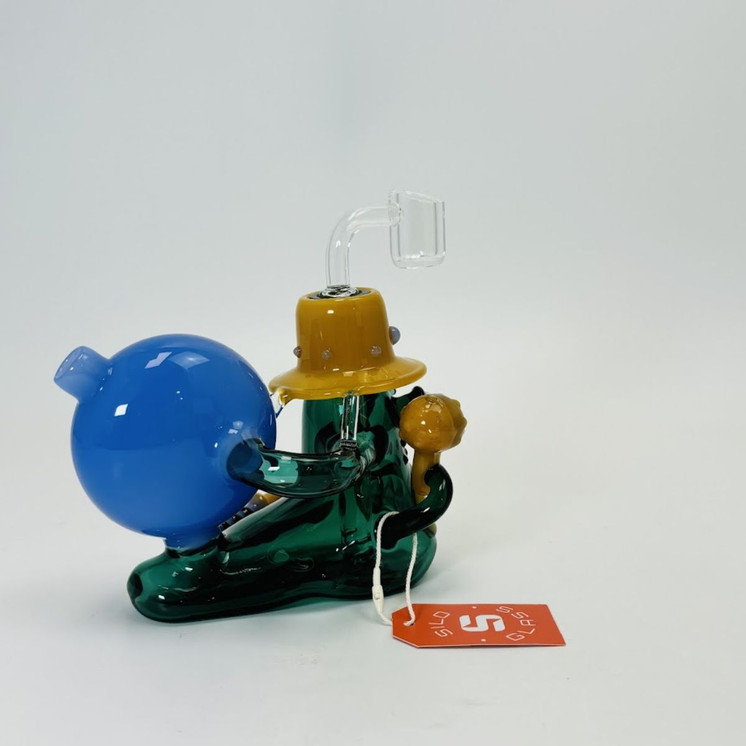 Silo Glass - Snail King Waterpipe - 6 Inches (SILO-123)