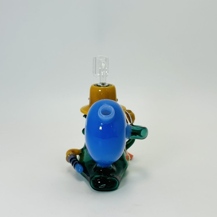 Silo Glass - Snail King Waterpipe - 6 Inches (SILO-123)