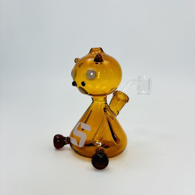 Silo Glass - Bear-Alien Waterpipe - 4 Inches - SILO-125