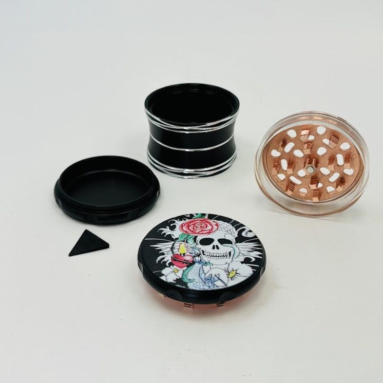 Premium Grinder - 63mm - 4 Parts - Assorted Designs H2 - SD-109