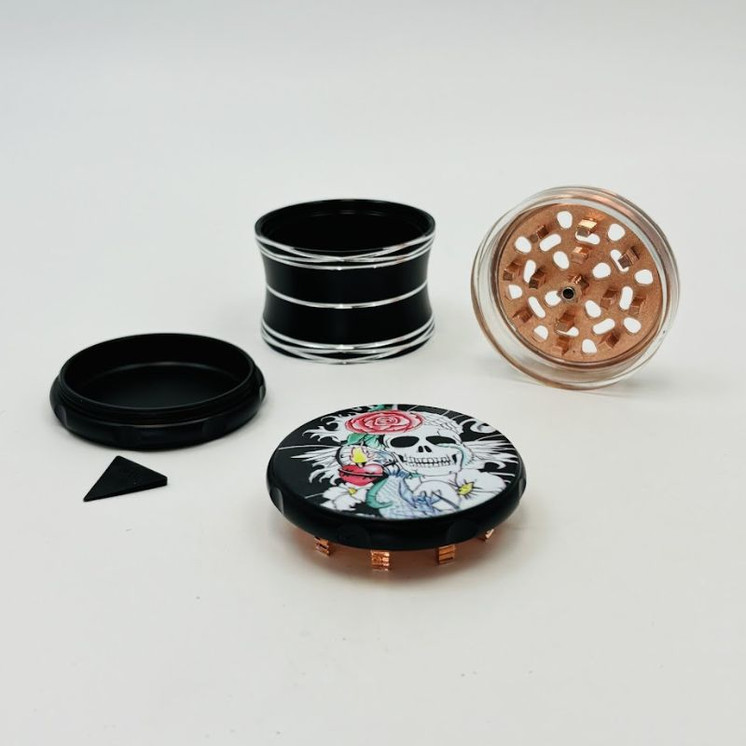 Premium Grinder - 63mm - 4 Parts - Assorted Designs H2 - SD-109