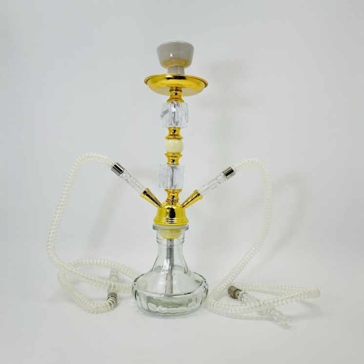Aadhi - Gold Hookah Kit - 16 Inches - 2 Hose - HIN05