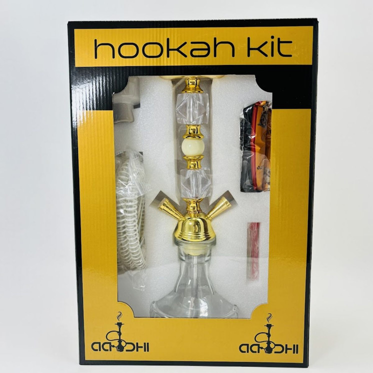 Aadhi - Gold Hookah Kit - 16 Inches - 2 Hose - HIN05