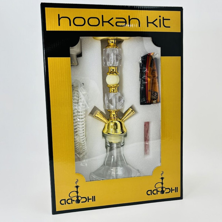 Aadhi - Gold Hookah Kit - 16 Inches - 2 Hose - HIN05