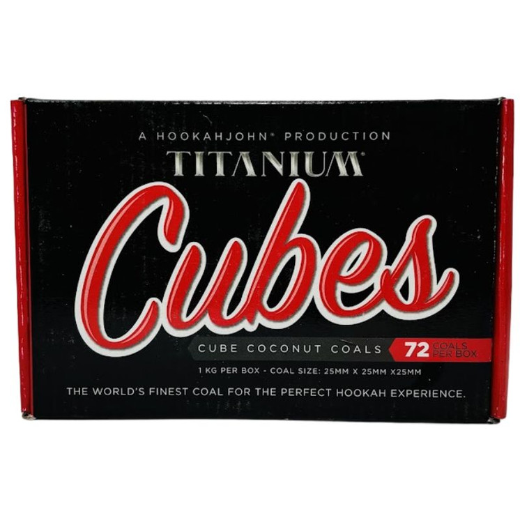 Titanium - Hookah Coals Cubes - 72 Counts Per Box