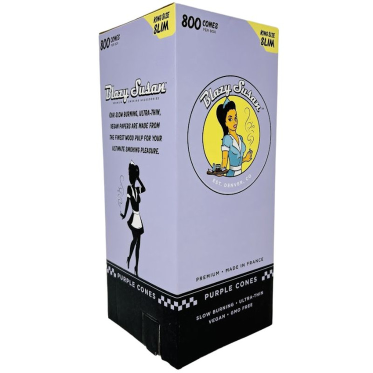 Blazy Susan - King Size Slim Cones - 800 Per Box