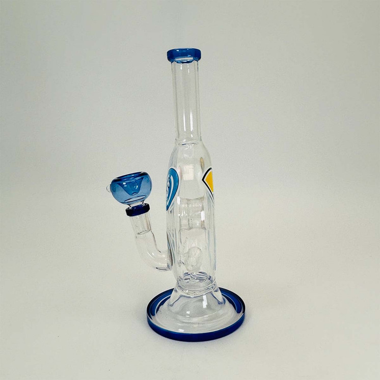 Donut Waterpipe With Barrel Perc - 9 Inch - Rh-260 - WPAG304