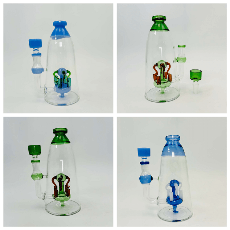 Waterpipe With Fancy Perc - 7 Inch - Rh-284 - WPAG306