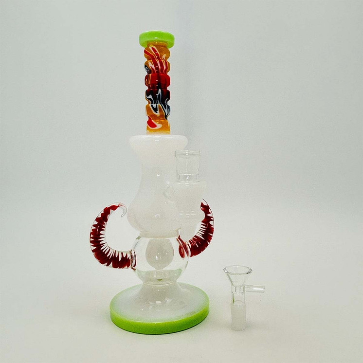 Waterpipe With Double Horns - 11 Inch - Wp-3138 - WPSC3138