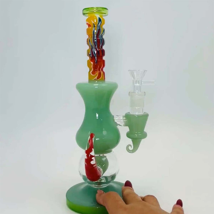 Waterpipe With Double Horns - 11 Inch - Wp-3138 - WPSC3138