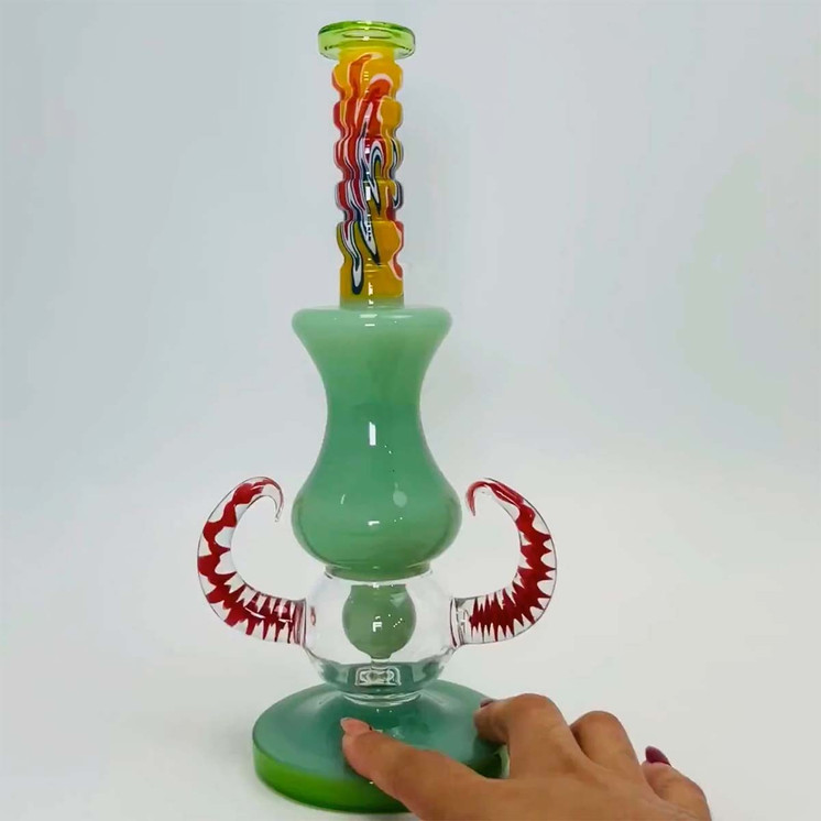 Waterpipe With Double Horns - 11 Inch - Wp-3138 - WPSC3138