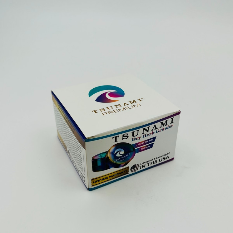 Tsunami Dry Herb Grinder - 100 mm - 4 Parts