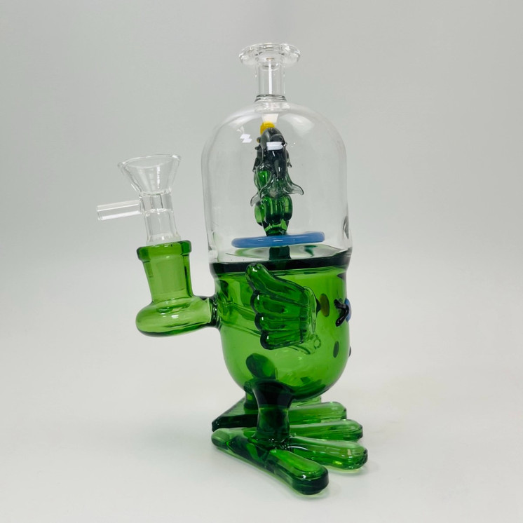 Animal Design Waterpipe With Dolphin Perc - 7 Inch - Assorted - WP-3385