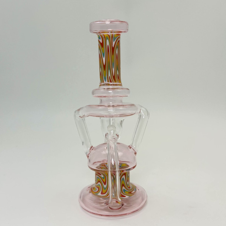 Recycler Wigwag Waterpipe - 7 Inch - Assorted - WP-3426
