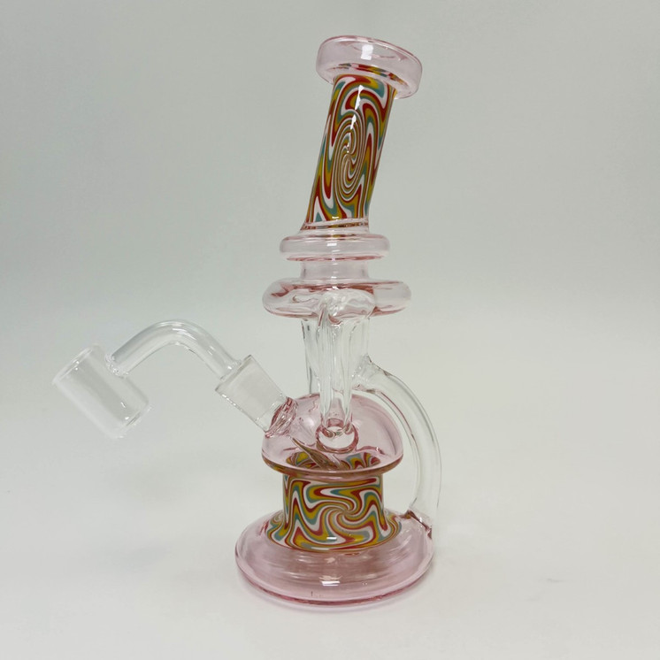 Recycler Wigwag Waterpipe - 7 Inch - Assorted - WP-3426