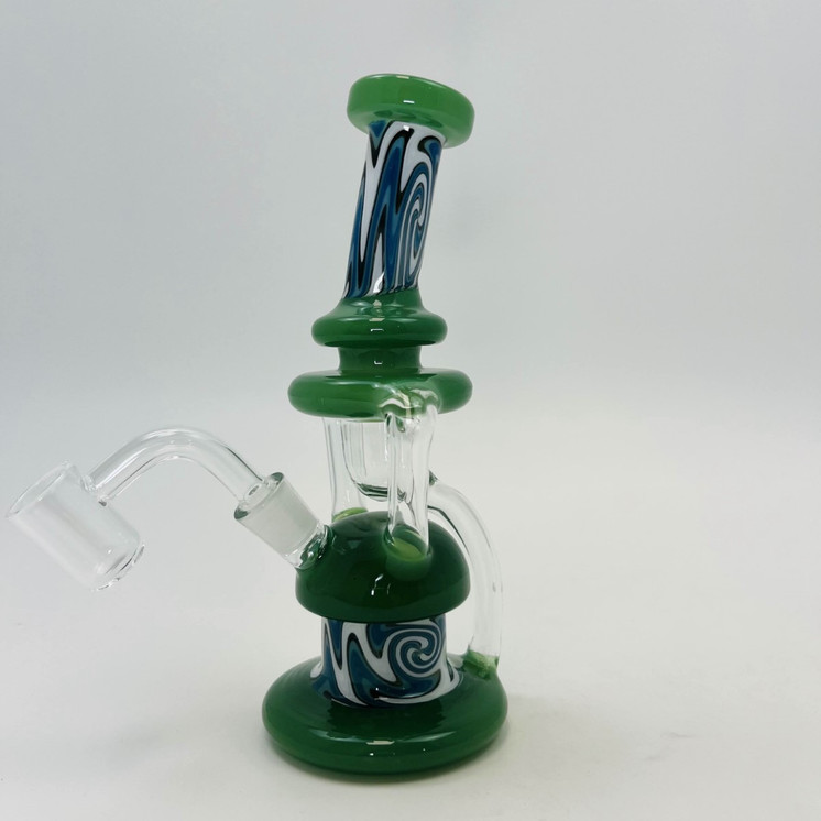 Recycler Wigwag Waterpipe - 7 Inch - Assorted - WP-3426