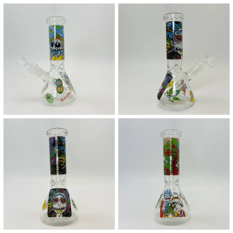 Random Beaker Waterpipe - 8 Inch - Assorted - WP-1452