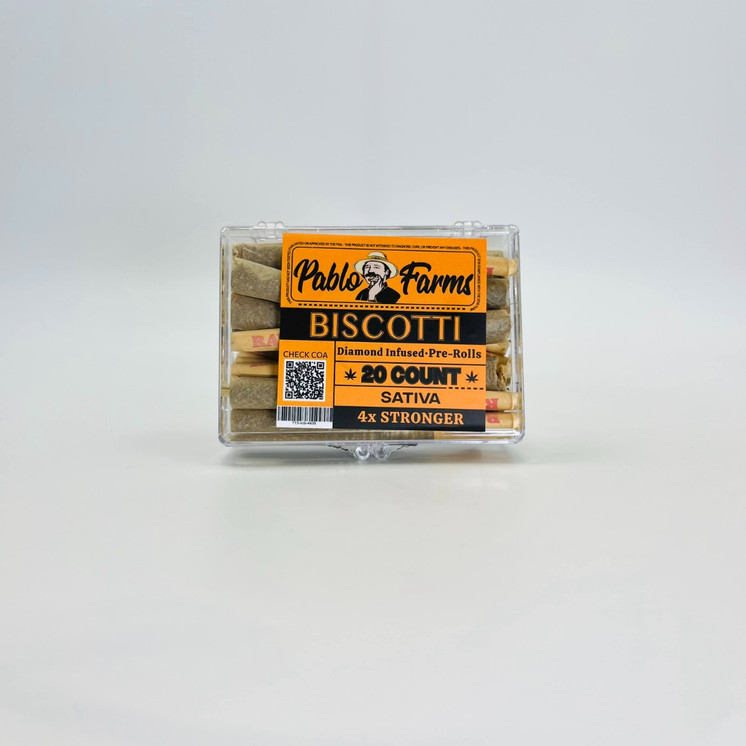 Pablo Farms Diamond Infused Preroll - 20 Counts Per Box