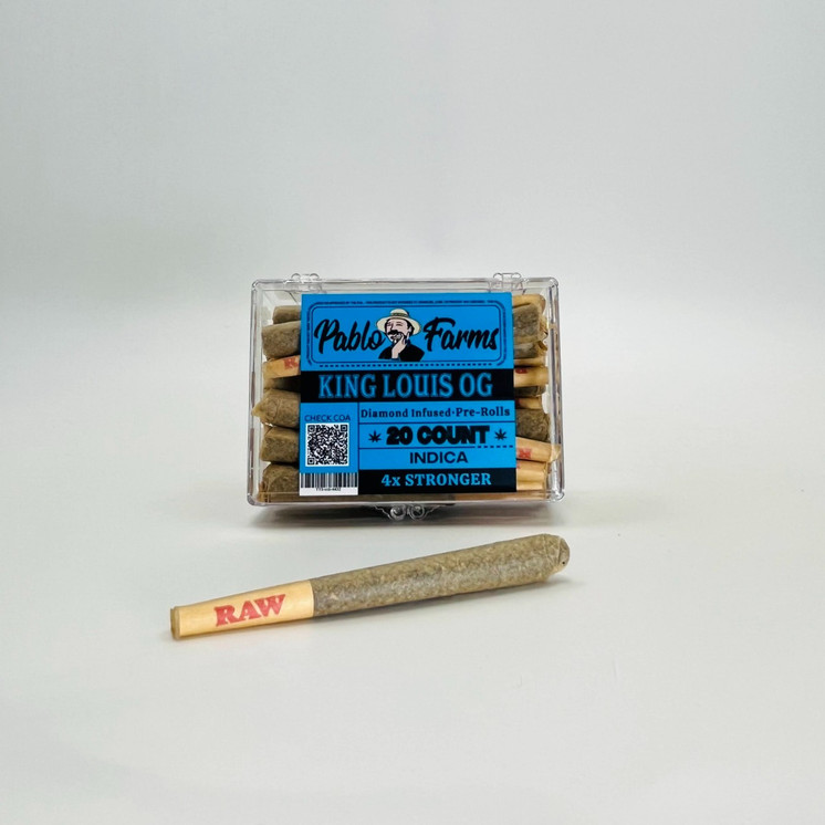 Pablo Farms Diamond Infused Preroll - 20 Counts Per Box