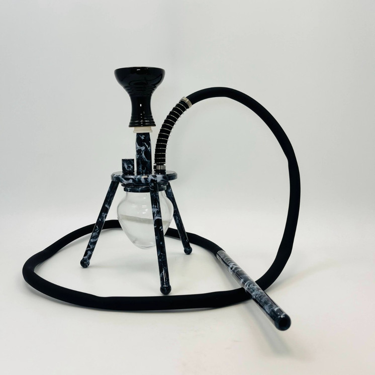 Amira Spider Hookah with Placid Print SPD - 12 Inch - 1 Hose