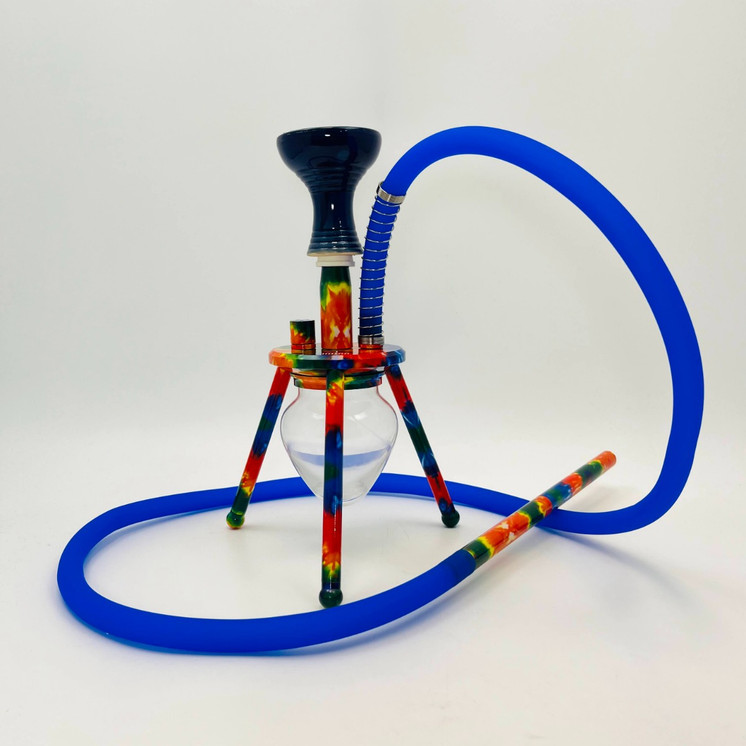 Amira Spider Hookah with Placid Print SPD - 12 Inch - 1 Hose
