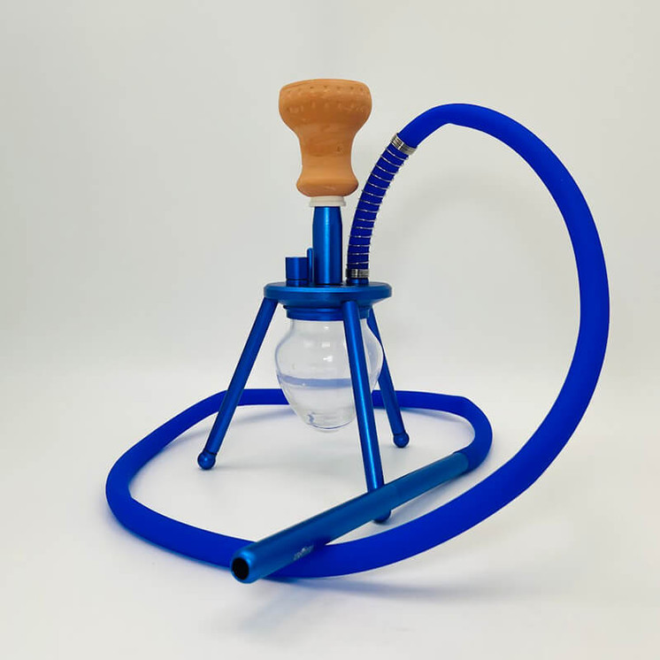 Amira Spider Hookah 12 Inches - 1 Hose  Spd01-blue