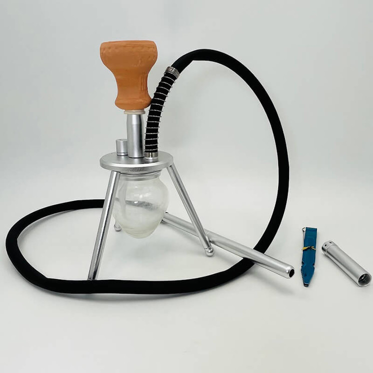 Amira Spider Hookah 12 Inches - 1 Hose  Spd01-black