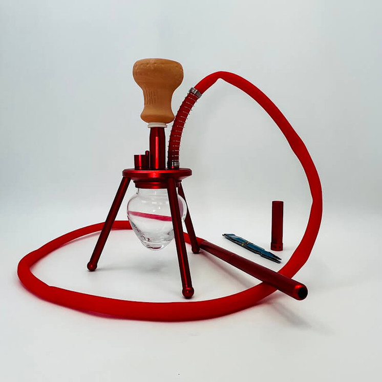 Amira Spider Hookah 12 Inches - 1 Hose  Spd01-red
