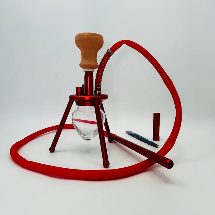 Amira Spider Hookah 12 Inches - 1 Hose  Spd01-red
