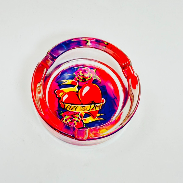 Glass Ashtray - Assorted Designs - Price Per Piece