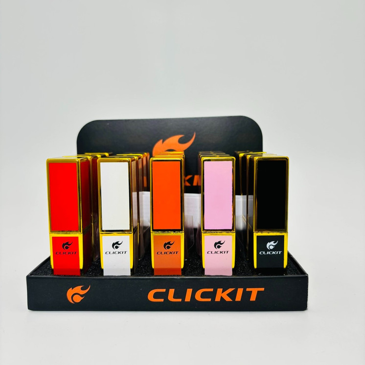 Clickit Lipstick Lighter - 20 Counts Per Display - GH-9094
