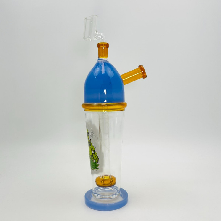 Straight Waterpipe with Showerhead Inline Perc - 12 Inch - WPAG316