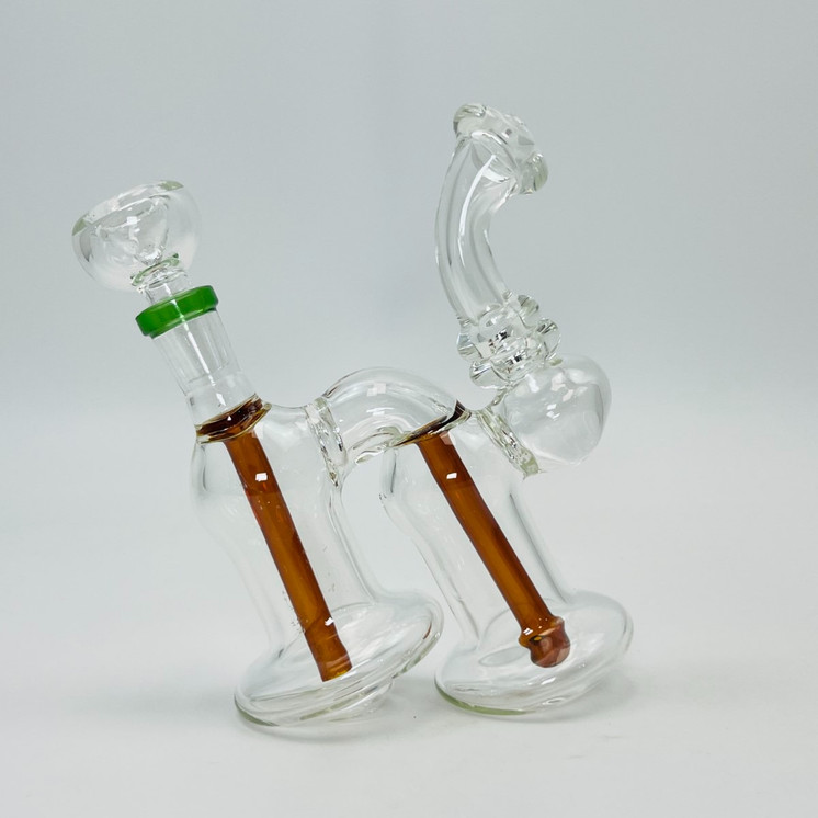 Double Chamber Bubbler - 7 Inch - AGB20