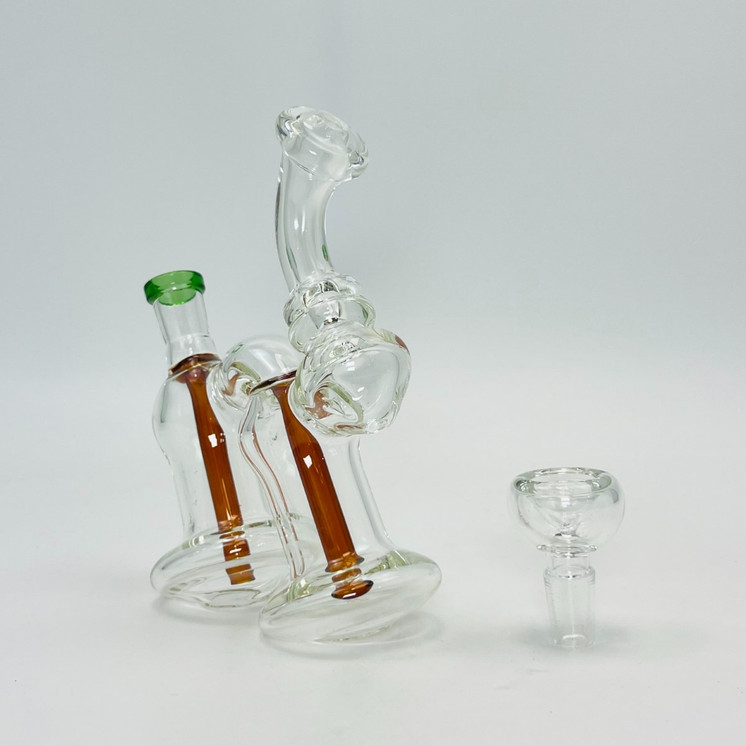 Double Chamber Bubbler - 7 Inch - AGB20