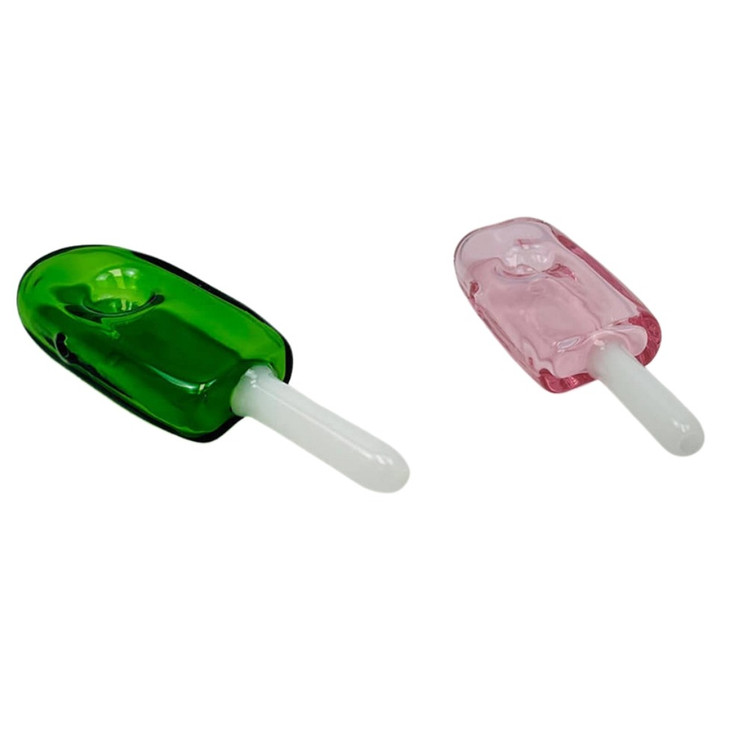 hand pipe - popsicle- green color