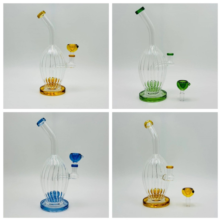 Egg Waterpipe With Bent Neck - 10 Inch - RH-253 - WPAG322