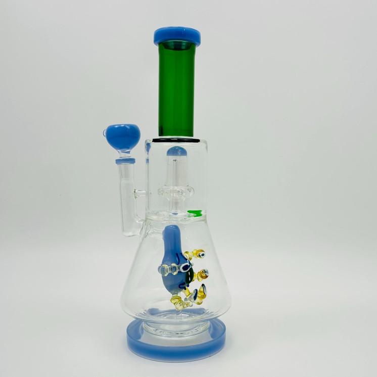 Beaker Waterpipe With Claw And Ufo Perc - 13 Inch - WPAG331